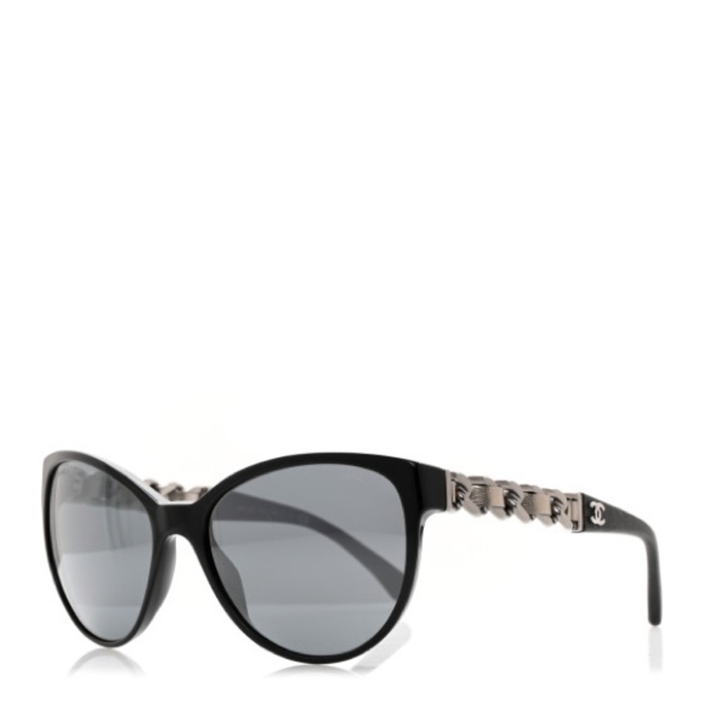 Chanel Silvertone Chain Sunglasses